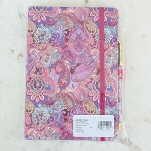 New Johnny Was Journal and Pen Set Sandalwood Pink Paisley Boho H46924-O $48